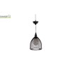 Lampe solaire filaire métal noir, diam.18 cm, Suspension extérieure Luna