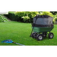 Chariot de jardin trail vert 52L + sac 250L