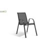 Lot de 6 chaises de jardin Giorgia en métal gris anthracite