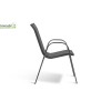 Lot de 6 chaises de jardin Giorgia en métal gris anthracite