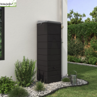 Récupérateur d'eau de pluie mural 650L, Mural Anthracite