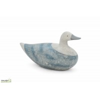 Canard Basalte, L.25 cm, animal en céramique, décoration extérieure