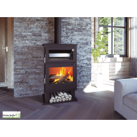 Poêle à bois avec four en acier inoxydable 11,7 kW, Furno