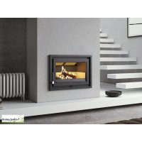 Thermopoêle à bois 54L, 20,5 kW, Insert Adeje