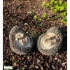 Lot de 2 bébés hérissons en boule, animal en résine, décoration de jardin, Riviera, achat, vente, pas cher