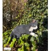 Chat Noir et blanc Jouant 35cm en résine, déco de jardin, Riviera, achat, animal