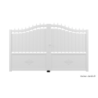 Portail Battant, Aluminium, Traditionnel, Rosalie, sur-mesure