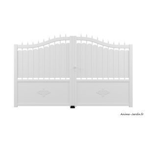 Portail Battant, Aluminium, Traditionnel, Rosalie, sur-mesure