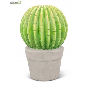 Cactus boule en céramique, H.19 cm, décoration extérieure