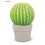 Cactus boule en céramique, H.19 cm, décoration extérieure