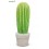 Cactus droit en céramique, H.26 cm, décoration extérieure