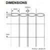 Canisse PVC, double face, anthracite, occultation 90 %