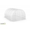 Serre tunnel de jardin blanche 12 m², 4 saisons, 130 gr/m²