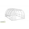 Serre tunnel de jardin blanche 12 m², 4 saisons, 130 gr/m²