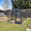 Serre de jardin Essentia 2,36 en aluminium et verre trempé, Brut ou laqué