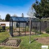 Serre de jardin Essentia 2,36 en aluminium et verre trempé, Brut ou laqué