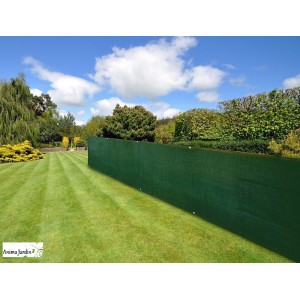 Brise-vue vert en PE 220 gr/m², 1,5x10 m