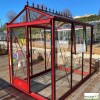 Serre de jardin Luxia 1,60 en aluminium et verre trempé, Brut ou laqué