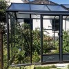 Serre de jardin Luxia 2,36 en aluminium et verre trempé, Brut ou laqué