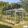 Serre de jardin Supra 3,15 en aluminium et verre trempé, Brut ou laqué