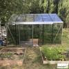 Serre de jardin Supra 3,80 en aluminium et verre trempé, Brut ou laqué