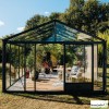 Serre de jardin Supra 3,80 en aluminium et verre trempé, Brut ou laqué