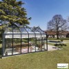 Serre de jardin Supra 4,60 en aluminium et verre trempé, Brut ou laqué