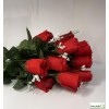 Piquet de 24 roses artificielles, H.55 cm