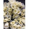 Piquet de 24 roses artificielles, H.55 cm