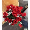 Piquet de 24 roses artificielles, H.55 cm