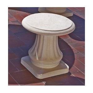 Tabouret en pierre reconstituée Romantique, Grandon, achat/vente