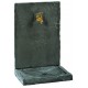 FONTAINE MURALE 74cm GM ARDOISEE NOIRE pierre reconstituée 017230