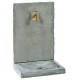 FONTAINE MURALE 74cm GM ARDOISEE ZINC pierre reconstituée 018230