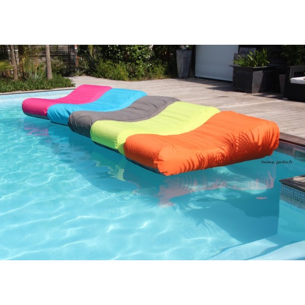 Feelhap Matelas gonflable pour piscine, hamac flottant, matelas d'eau  portable, chaise de salon avec appuie-tête (bleu) : : Jardin