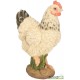 Poule Blanche en résine, 23cm, animal de basse cour, Riviera, achat