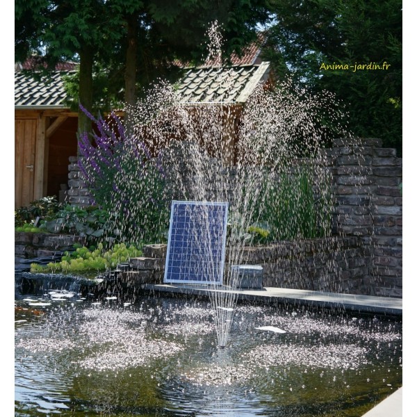 Fontaine de jardin solaire Pompe à eau solaire, panneau solaire de