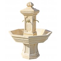 Fontaine ADONIS ocre en pierre reconstituée, h 155cm Framusa grandon