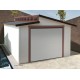 Garage bois porte coulissante, TORINO, Toit 2 pentes, Solid, pas cher