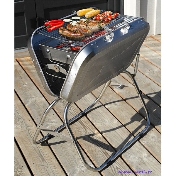 V-Forge - Panier à grillades pour barbecue portatif en inox au charbon –  BBQ Labonté