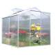 Serre de Jardin en polycarbonate, aluminium, 2,39m², Habrita, pas cher