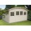 Abri de jardin en bois 28mm, Dainville II, 10 m², toit arrondi, 2 portes, Solid, pas cher, achat