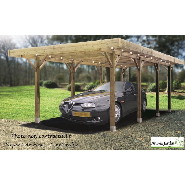 Carport bois : une protection voiture élégante et solide