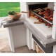 Barbecue en pierre, Faro new, design, marmotech, gris, charbon de bois, Palazzetti, achat, pas cher