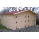 Garage double en bois massif, 42 mm, 35m², double pentes, Foresta, achat, pas cher