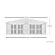 Garage double en bois massif, 42 mm, 35m², double pentes, Foresta, achat, pas cher