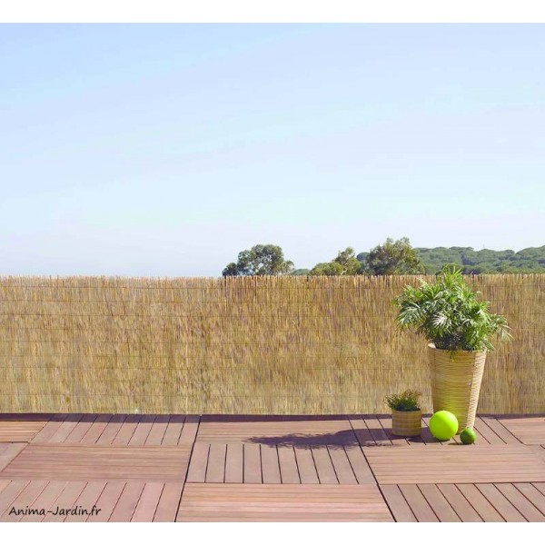 Brise vue naturel en paillon pelé 2 m x 5 m WINDHAGER, 1355874, Jardin,  terrasse et aménagement extérieur