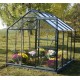 Serre de jardin en aluminium laqué, anthracite, 4,65 m², verre trempé, avec base, achat, pas cher