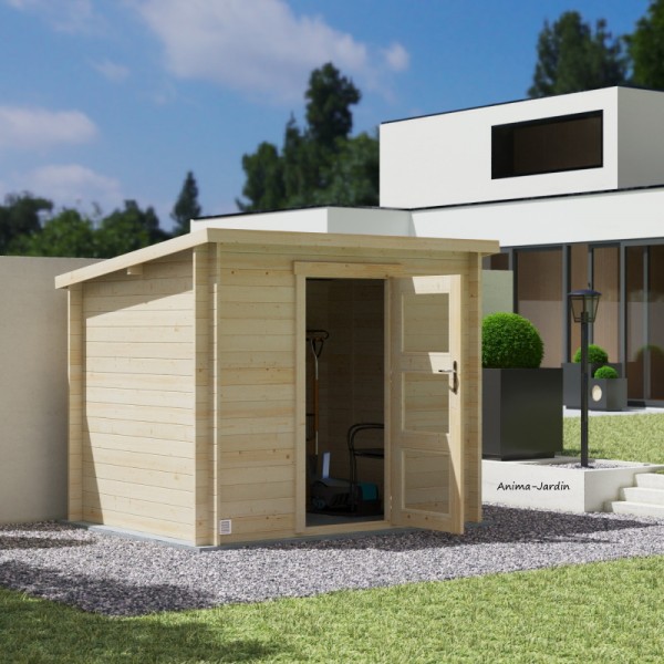 Abri de jardin PVC 4,6 m² toit mono-pente