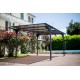 Carport, toit plat, aluminium, 14,70 m², anthracite, Habrita, achat, pas cher