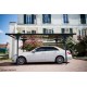 Carport, toit plat, aluminium, 14,70 m², anthracite, Habrita, achat, pas cher